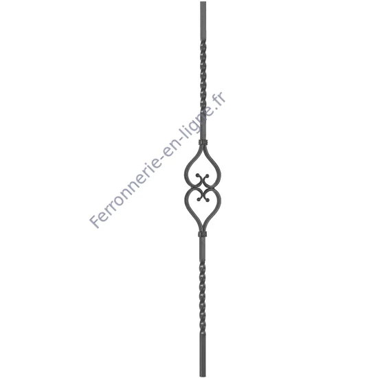accessoire de ferronnerie, barreau en fer forgé