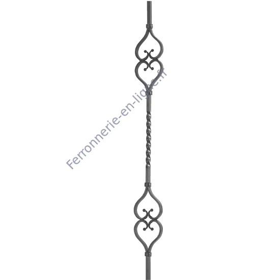 accessoire de ferronnerie, barreau en fer forgé