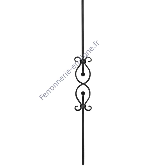 accessoire de ferronnerie, barreau en fer forgé