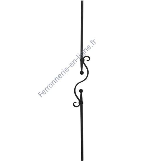 accessoire de ferronnerie, barreau en fer forgé