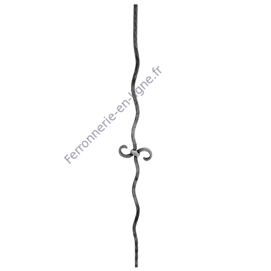accessoire de ferronnerie, barreau en fer forgé