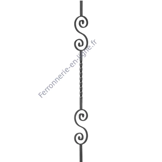 accessoire de ferronnerie, barreau en fer forgé