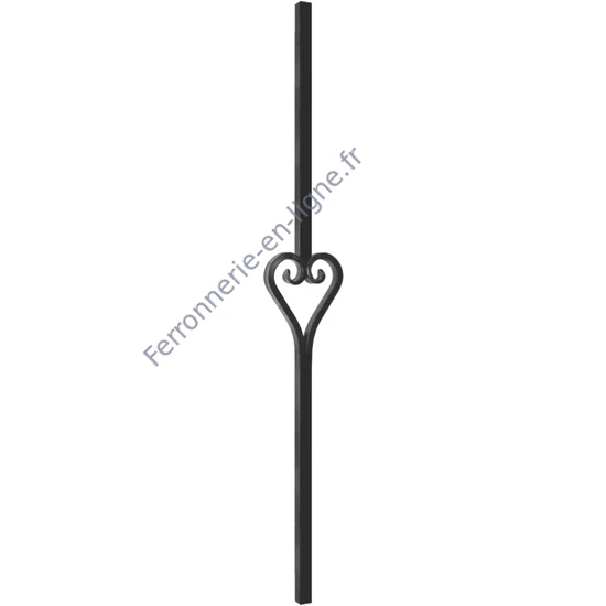 accessoire de ferronnerie, barreau en fer forgé