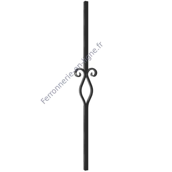 accessoire de ferronnerie, barreau en fer forgé