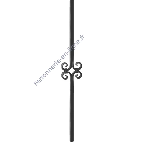 accessoire de ferronnerie, barreau en fer forgé