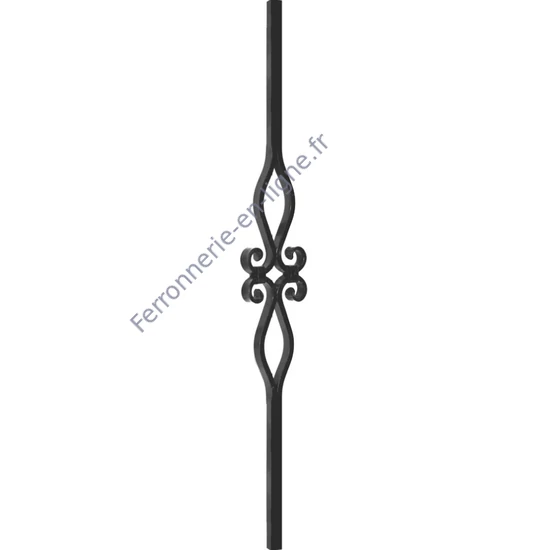 accessoire de ferronnerie, barreau en fer forgé