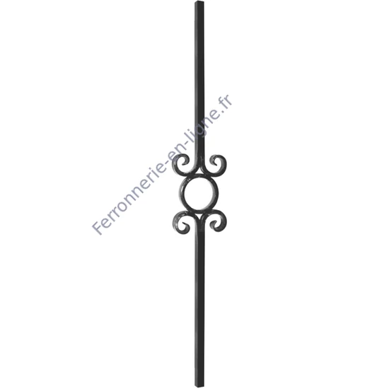 accessoire de ferronnerie, barreau en fer forgé