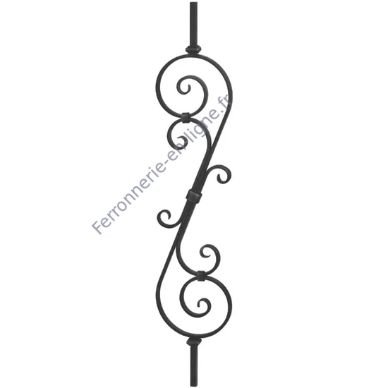 accessoire de ferronnerie, barreau en fer forgé