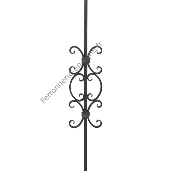 accessoire de ferronnerie, barreau en fer forgé