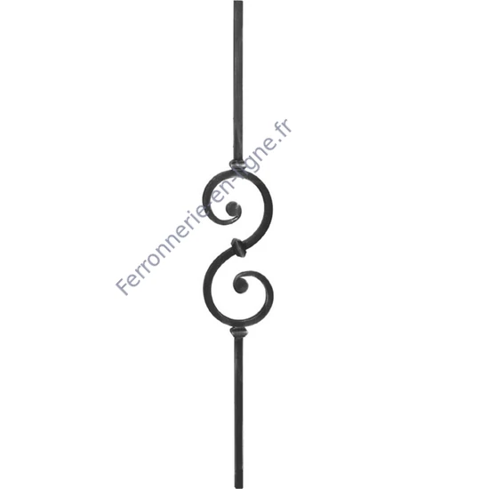 accessoire de ferronnerie, barreau en fer forgé