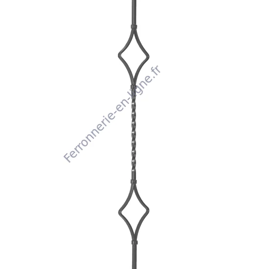 accessoire de ferronnerie, barreau en fer forgé