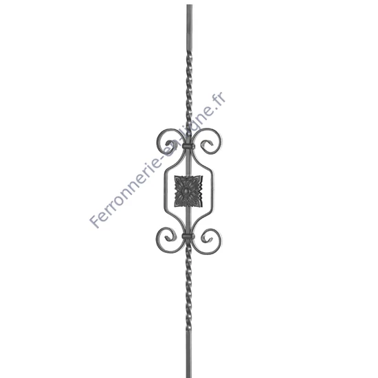 accessoire de ferronnerie, barreau en fer forgé