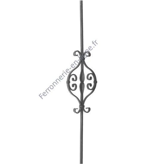 accessoire de ferronnerie, barreau en fer forgé