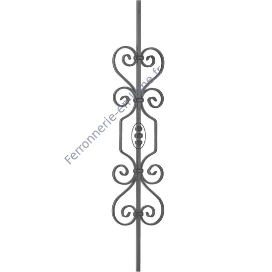 accessoire de ferronnerie, barreau en fer forgé