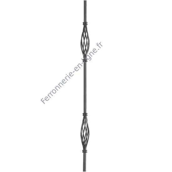 accessoire de ferronnerie, barreau en fer forgé
