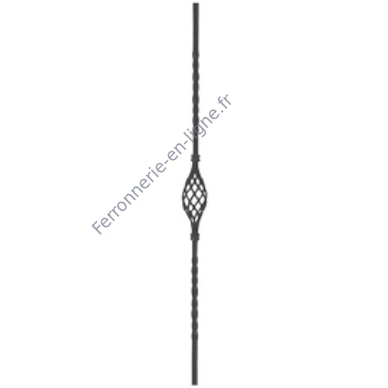 accessoire de ferronnerie, barreau en fer forgé