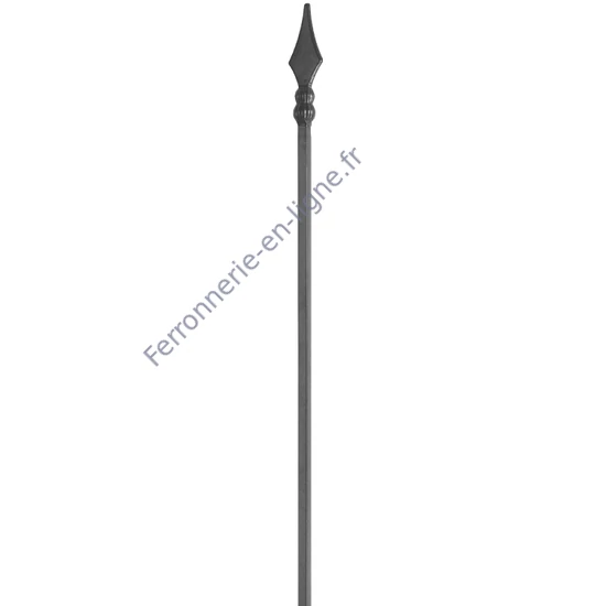 accessoire de ferronnerie, barreau en fer forgé