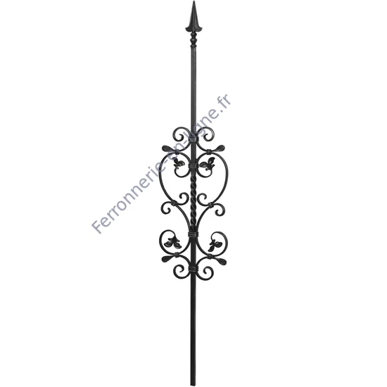 accessoire de ferronnerie, barreau en fer forgé