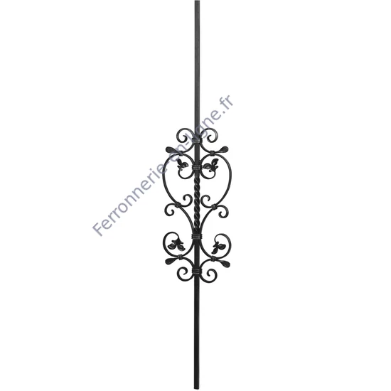 accessoire de ferronnerie, barreau en fer forgé