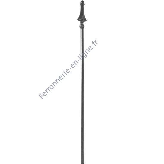 accessoire de ferronnerie, barreau en fer forgé