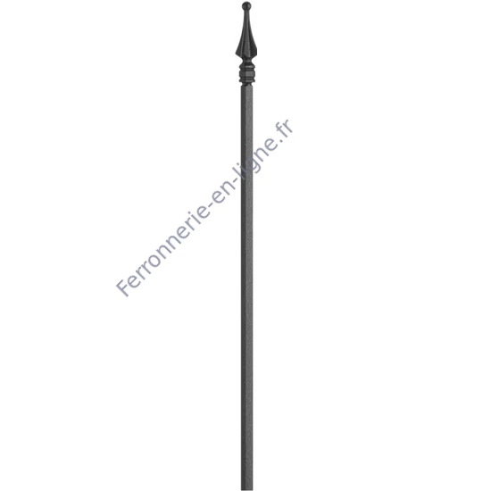 accessoire de ferronnerie, barreau en fer forgé