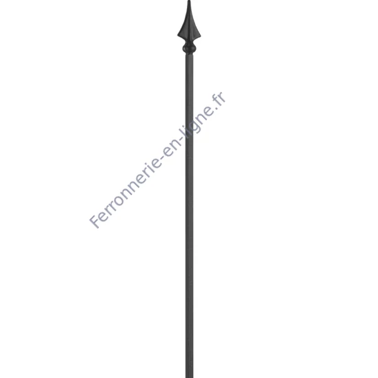 accessoire de ferronnerie, barreau en fer forgé