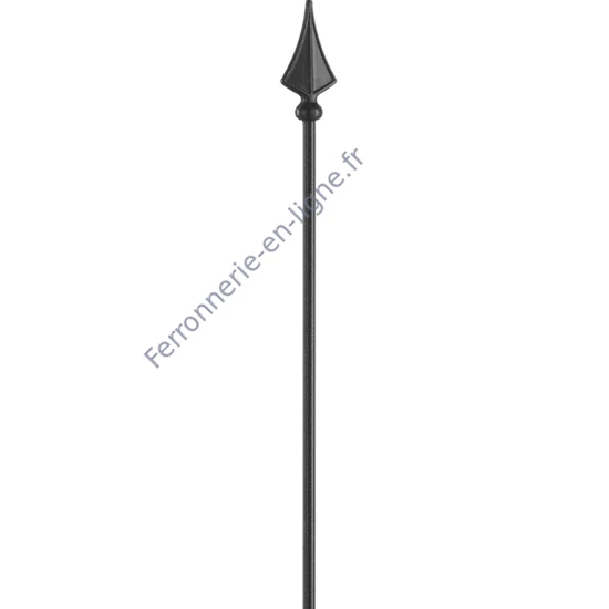 accessoire de ferronnerie, barreau en fer forgé