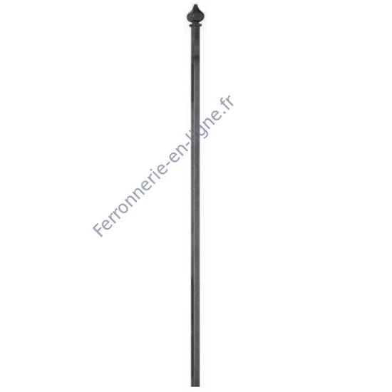 accessoire de ferronnerie, barreau en fer forgé