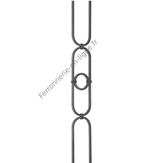 accessoire de ferronnerie, barreau en fer forgé