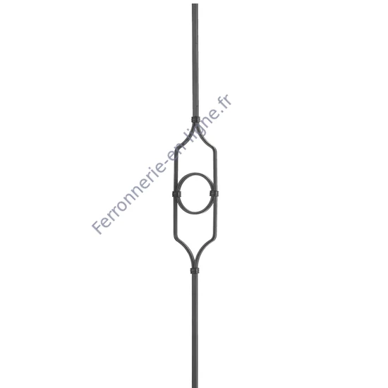 accessoire de ferronnerie, barreau en fer forgé