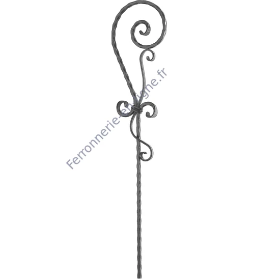 accessoire de ferronnerie, barreau en fer forgé