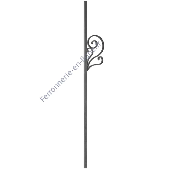 accessoire de ferronnerie, barreau en fer forgé