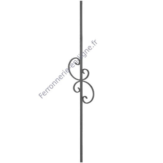 accessoire de ferronnerie, barreau en fer forgé