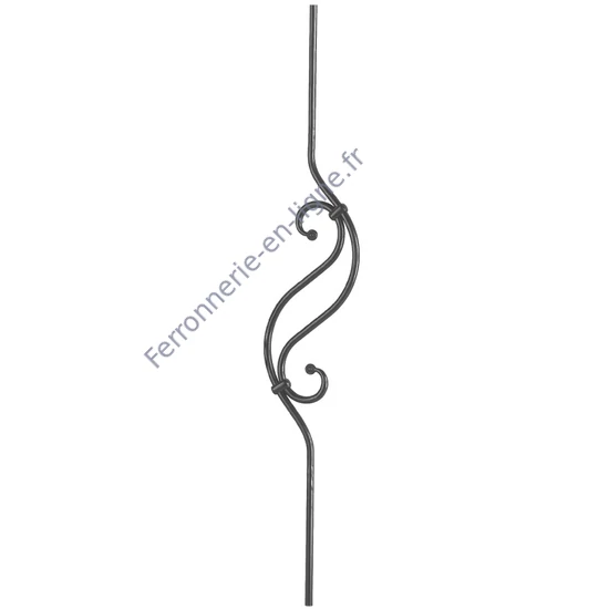 accessoire de ferronnerie, barreau en fer forgé