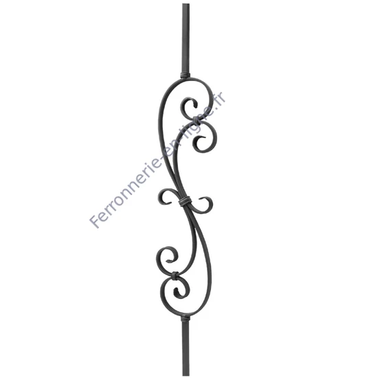 accessoire de ferronnerie, barreau en fer forgé