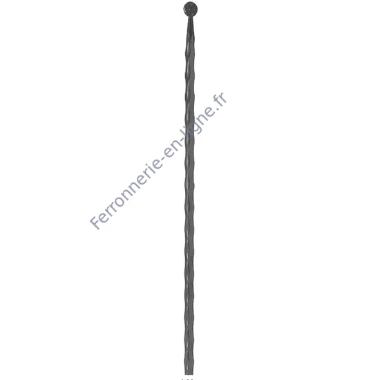 accessoire de ferronnerie, barreau en fer forgé