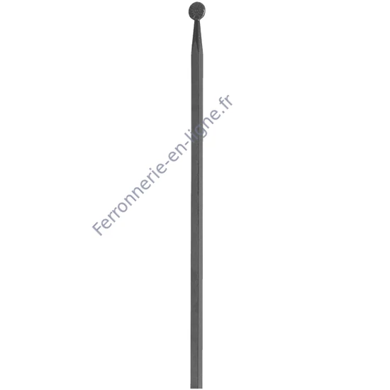 accessoire de ferronnerie, barreau en fer forgé