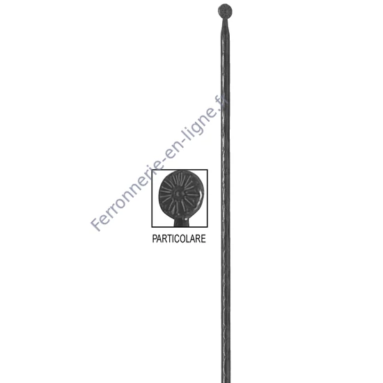 accessoire de ferronnerie, barreau en fer forgé