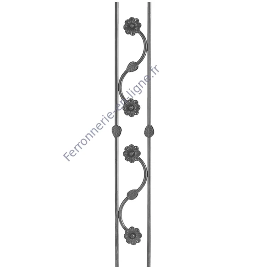 accessoire de ferronnerie, barreau en fer forgé