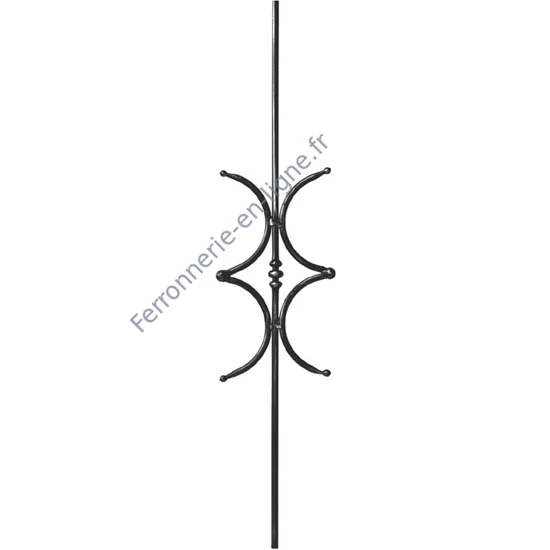 accessoire de ferronnerie, barreau en fer forgé