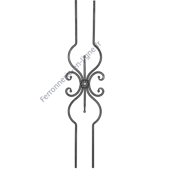 accessoire de ferronnerie, barreau en fer forgé