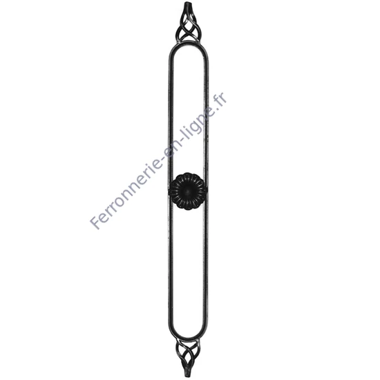 accessoire de ferronnerie, barreau en fer forgé