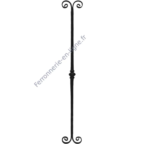 accessoire de ferronnerie, barreau en fer forgé