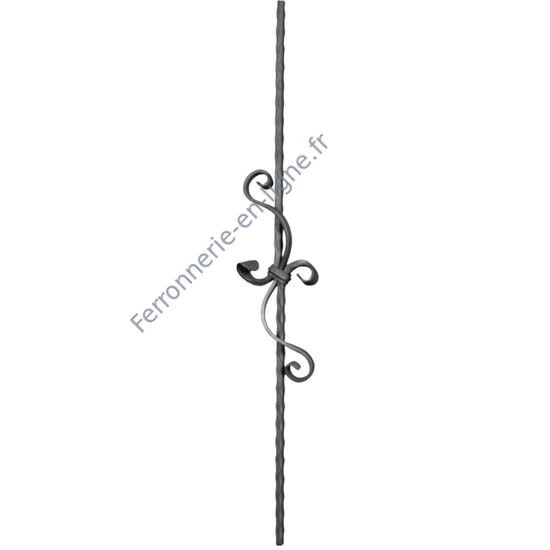 accessoire de ferronnerie, barreau en fer forgé