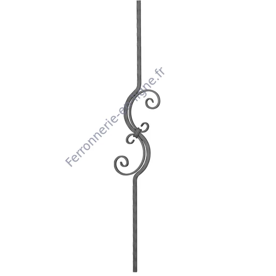 accessoire de ferronnerie, barreau en fer forgé