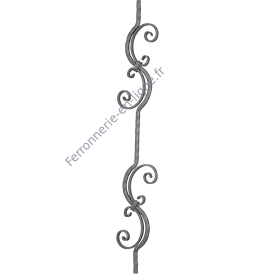 accessoire de ferronnerie, barreau en fer forgé