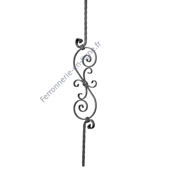 accessoire de ferronnerie, barreau en fer forgé