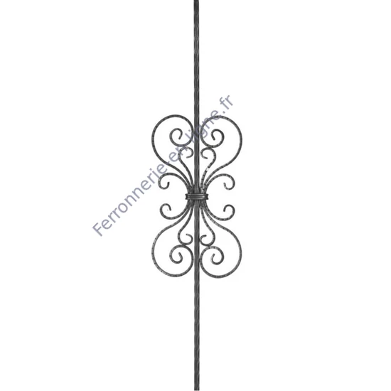 accessoire de ferronnerie, barreau en fer forgé