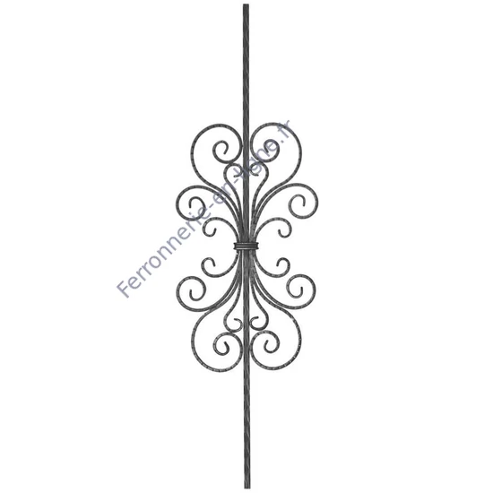 accessoire de ferronnerie, barreau en fer forgé