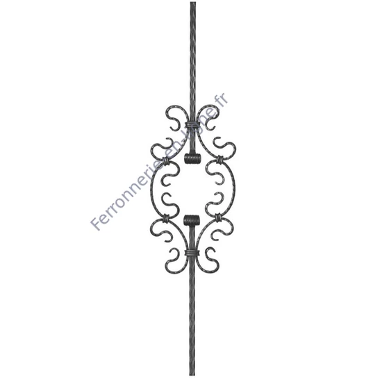 accessoire de ferronnerie, barreau en fer forgé
